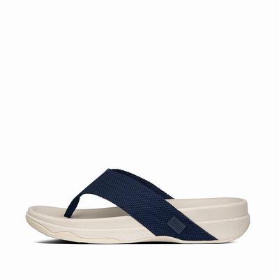 Fitflop Men's SURFER Toe-Post Sandals - Navy, QH9150734